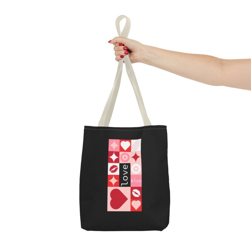 Love Kiss Heart Tote Bag - Perfect for Valentine's Day & Everyday Use - Image 16