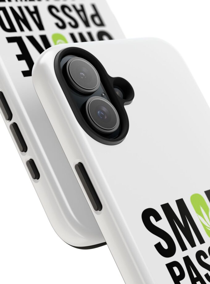 Inspirational Tough Phone Case - 'Smoke, Pass and Procrastinate'